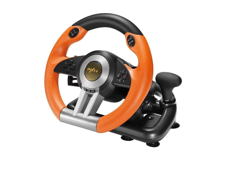V3 Pro Racing Steering Wheel - Orange, USB for PC, PS3, PS4, Xbox One