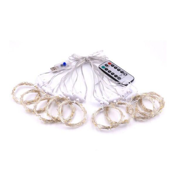 FocusLights® 300 LED USB Copper Wire Curtain String Lights