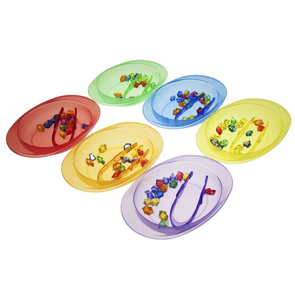 Greenbean Mathematics Translucent Sorting Trays - Set of 6