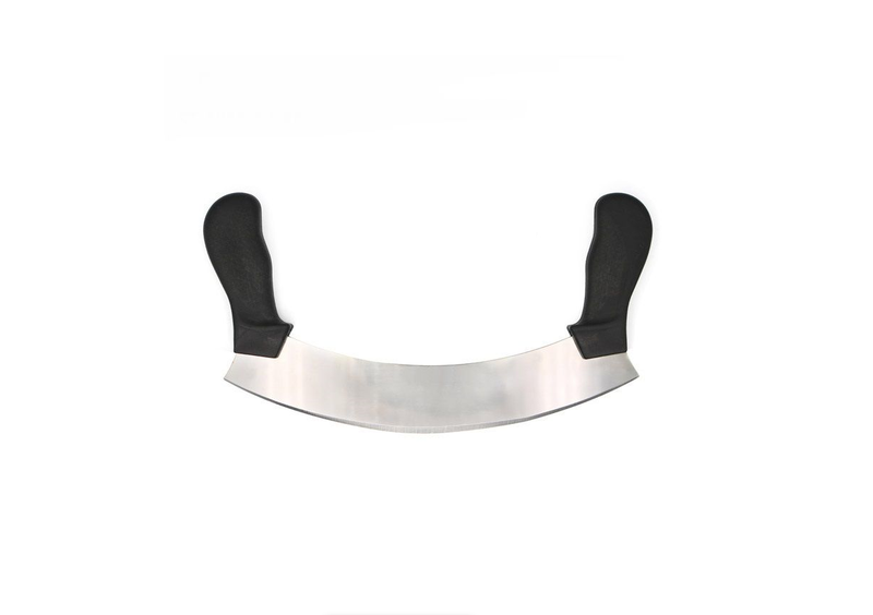 Half Moon Kitchen Utensil Knife/Cutter for Pizza, Garlic, and Herbs