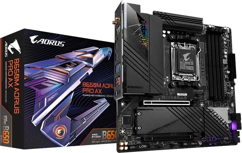 Gigabyte B650M AORUS PRO AX WIFI AMD B650 Ryzen Socket AM5