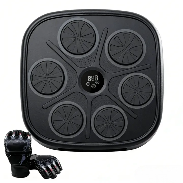 ABTOR Electric Music Boxing Machine Wall-Mounted With MMA Gloves for Adults