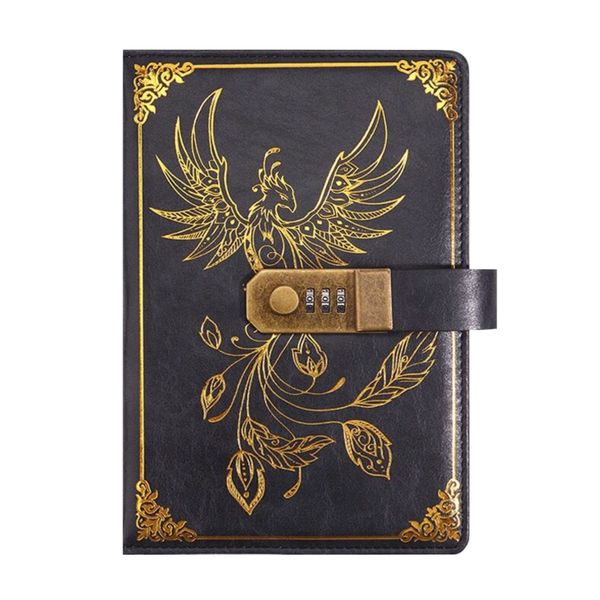 Stationery A5 Password Notebook 200 Pages Eagle Leather Cover Journal -21cm