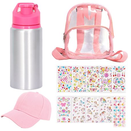 Kids' Crafts & DIY Gifts Decorate Your Own Water Bottle with 12 Sheets  Unicorn and Rhinestone Glitter Gem Stickers