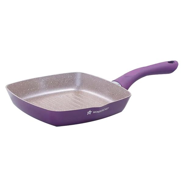 Wonderchef - Virgin Grade Aluminum Royal Velvet Non-Stick Grill Pan - 24cm