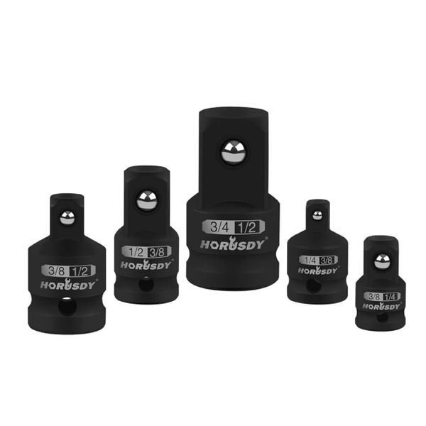HORUSDY 5-Piece Impact Socket Adapter Set
