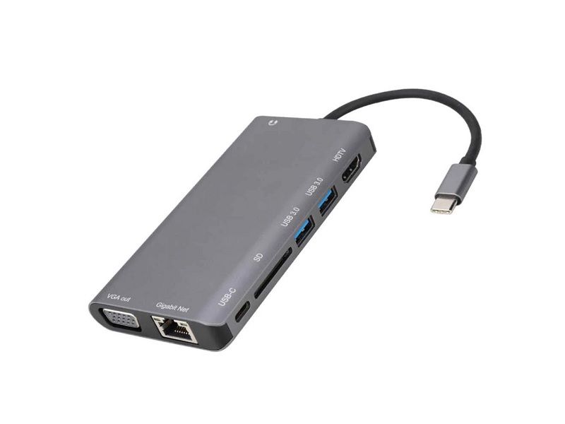 8-In-1 Type-C Multi-Functional Dock Station, Ultra HD