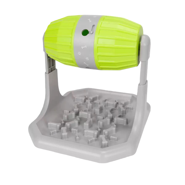 Interactive Slow Feeder Dog Bowl, Puzzle Maze Pet Feeding Toy, Green