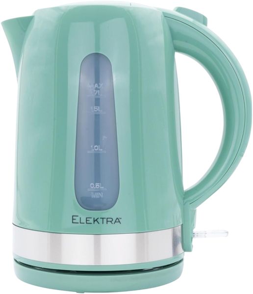 2200W Electric Plastic Cordless Kettle, 1.7 Liter Capacity, Green