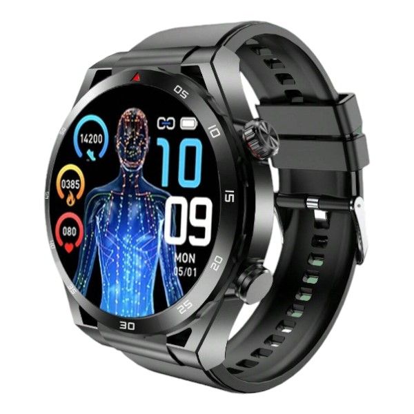 IP67 Water Resistant Smart Watch With Health Monitoring - Black