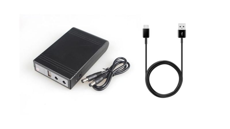 WiFi Mini UPS (8800mAh) Battery Backup Supply (32.56Wh) with Type C Cable