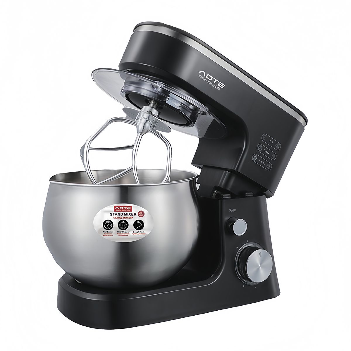 AOTE 2200w 6L Electric Stand Mixer,with Stainless Steel Bowl & LED Display