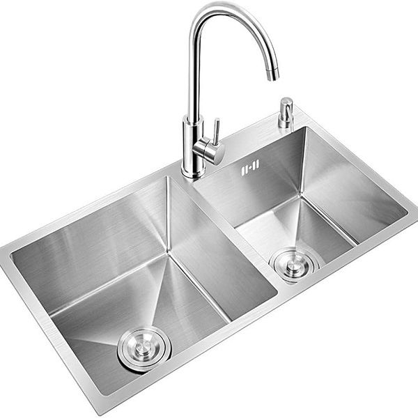 XUFU JG20375639 Stainless Steel Kitchen Sink 80 × 45 × 20 cm