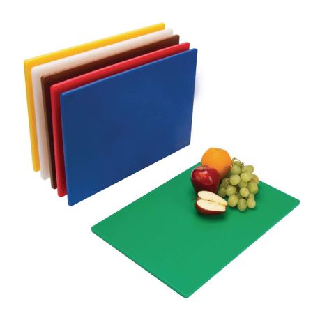 GREEN CUTTING BOARD PE LARGE , 500X380X13MM