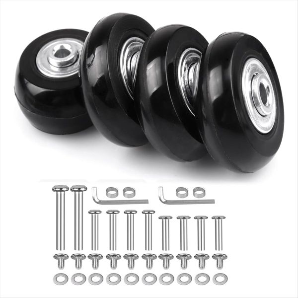 4Pcs Luggage Suitcase Replacement Wheels 60Mmx18Mm