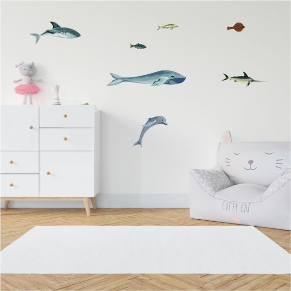 Marine World Sea Wall Decal Sticker