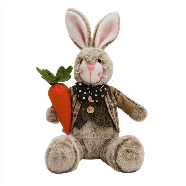 Plush Easter Bunny Easter Basket Rabbits Bunny Party Favor Figurine a