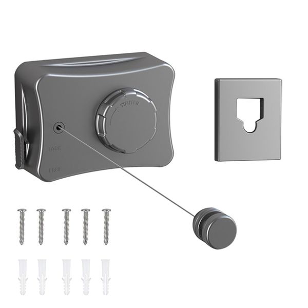 5.1m Anti-Sag Retractable Clothesline Adjustable Invisible Drying Line