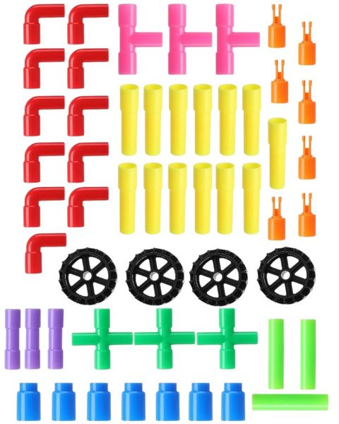 Water Pipe Design Educational Building Blocks - Set of 51
