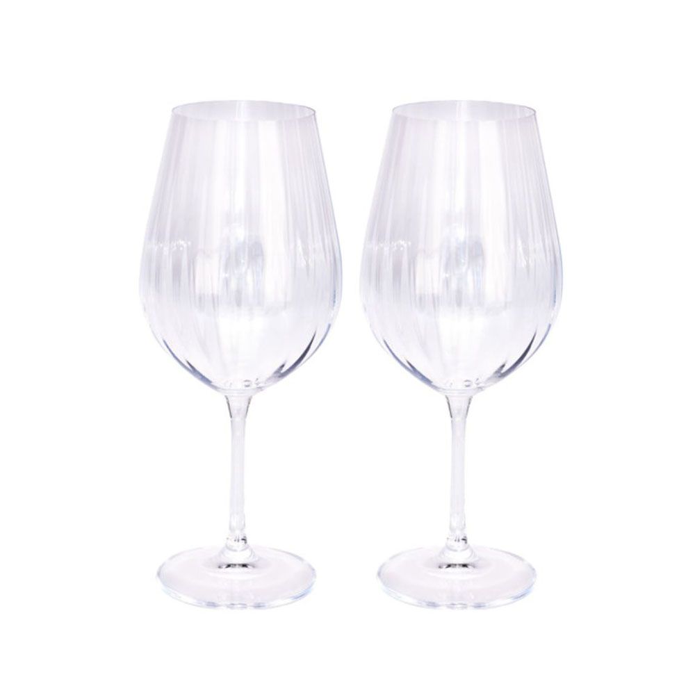 Crystal Red Wine Drinking Glasses 690ml 2 Pieces Lead Free Buy