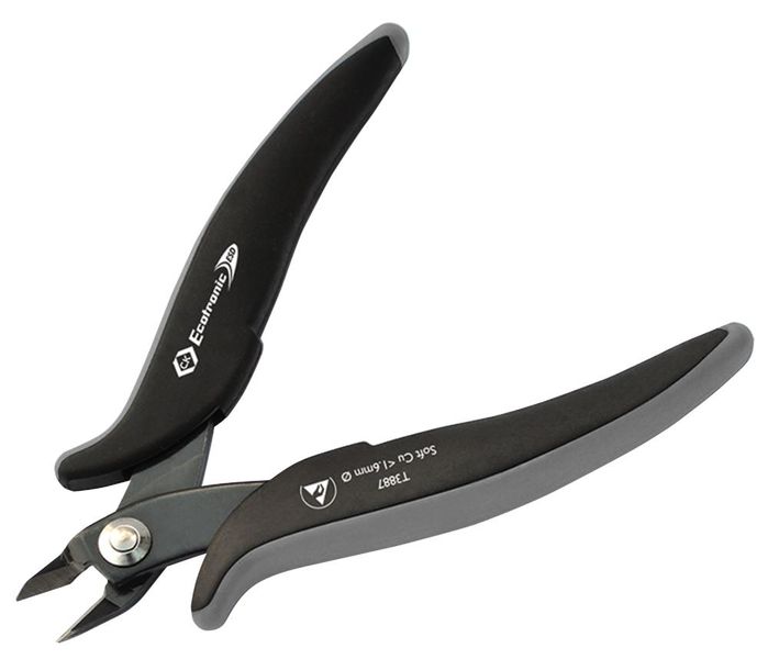 CK Tools (T3887) Cutter, ESD, Side, 136mm, Full Flush, 1.6mm