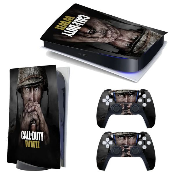 Digital Edition PS5 Console &amp; Controllers Sticker/Skin: Call Of Duty WWII