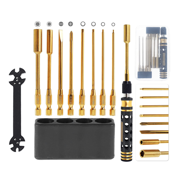 9 in 1 RC Tool Kit, RC Car Tool Kit RC Hex Driver Screwdriver Set for RC Ca