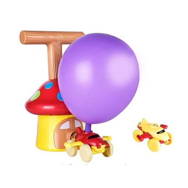 Olive Tree - Balloon Air Powered Car with Mushroom Pump Launch Pad Toy