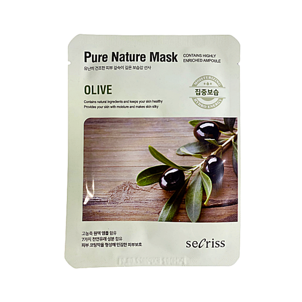 Pure Nature Mask Facial Mask Sheet 25ml - Olive - Korean Skin Care
