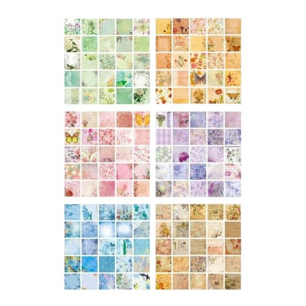 Universal Craft Scrapbook Craft Paper Set - 150 Sheets (8cm x 8cm)