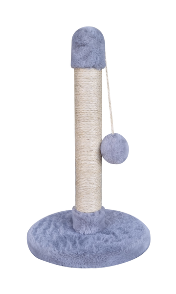 Tom Catz Mini Play Scratch Post - Elegant Cat Scratch Post with Hanging Pom-Pom