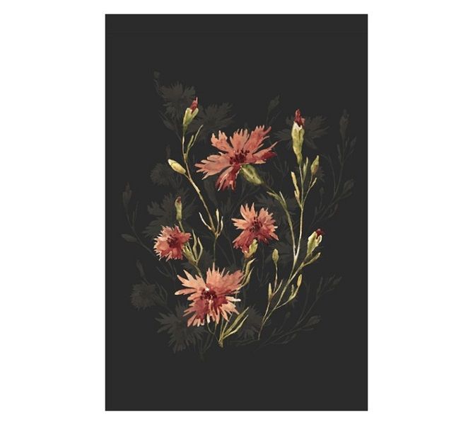Flowers Canvas - Pink/Black (600 x 900 x 600mm)