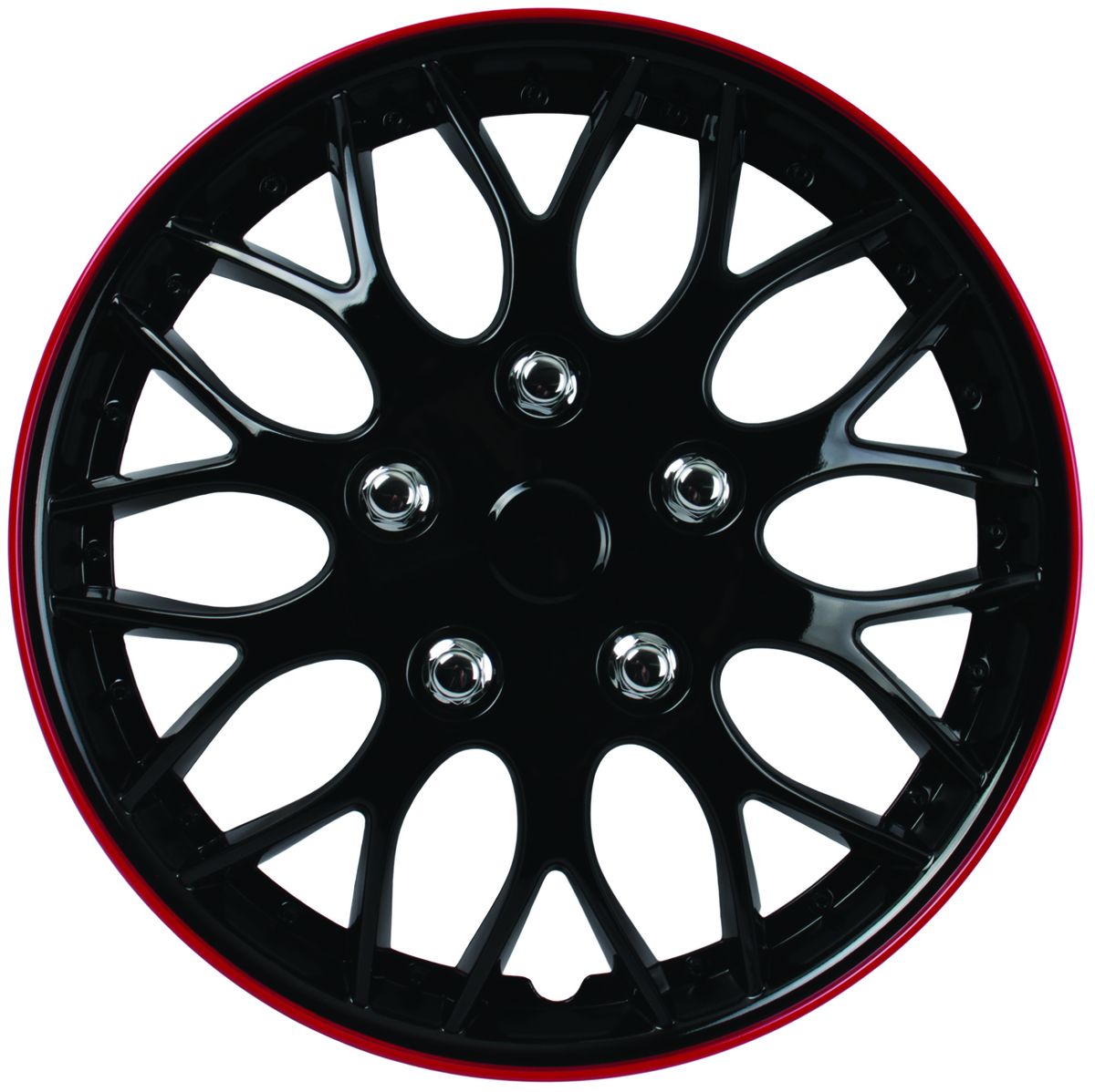 15 Inch Ice Black and Red Wheel Cover Set of Four Shop Today. Get