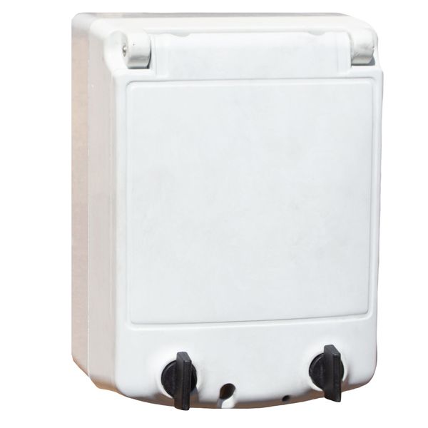 Allbro-PSO-1 Stealth Socket Outlet Box Solid Grey Lid - 4x2