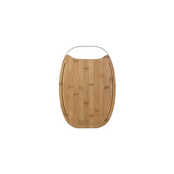 Multi-Functional Bamboo Cutting Board With Silver Handle SK-9424