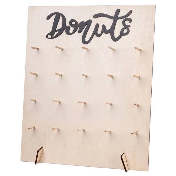 Party Decor Wooden Donut Display Stand Holder -45cm