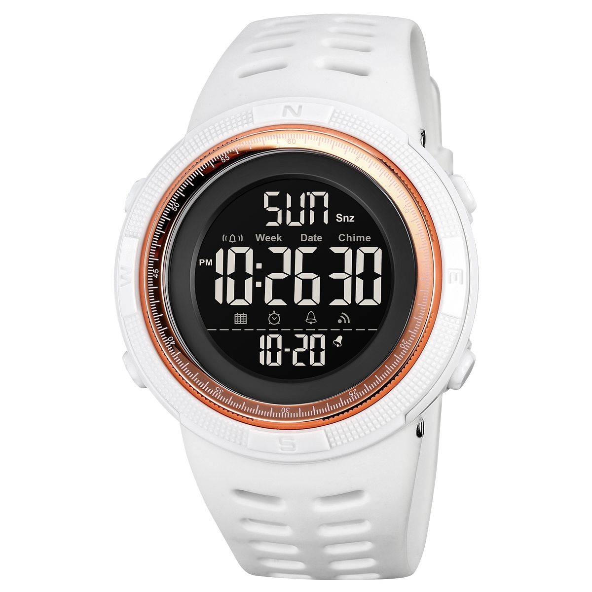 Mens Sport Waterproof Dual Time Watch Alarm Stopwatch Shop Today. Get