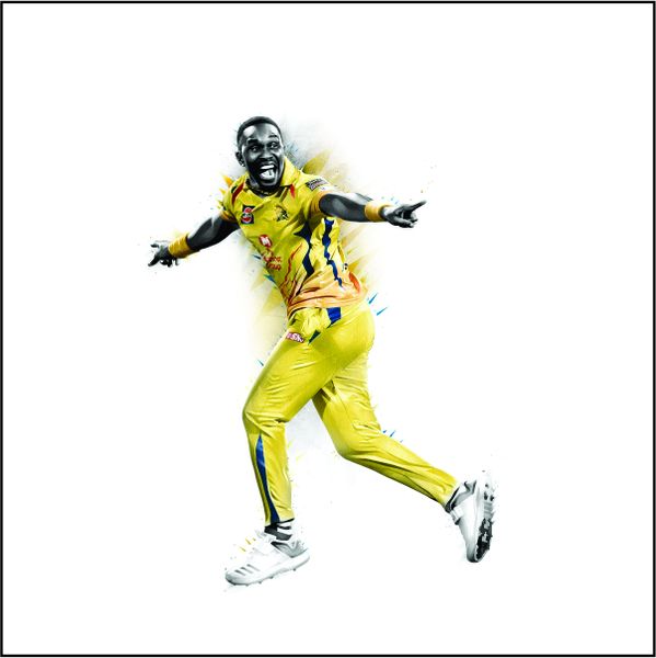 Super King Dwayne Bravo - A1 poster