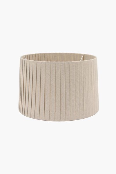Pleated Drum Lampshade, 40x26cm