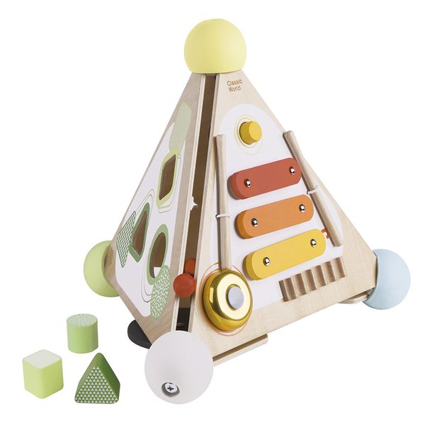 Classic World - Pyramid Activity Box - Four Multi-Activity Busy Boards