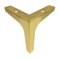 Gold Metal Triangle Furniture Leg - 4 Pieces