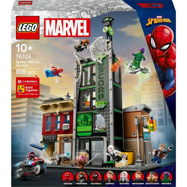 LEGO® Marvel Spider-Man vs. Oscorp, Kids’ Super Hero Building Kit 76324