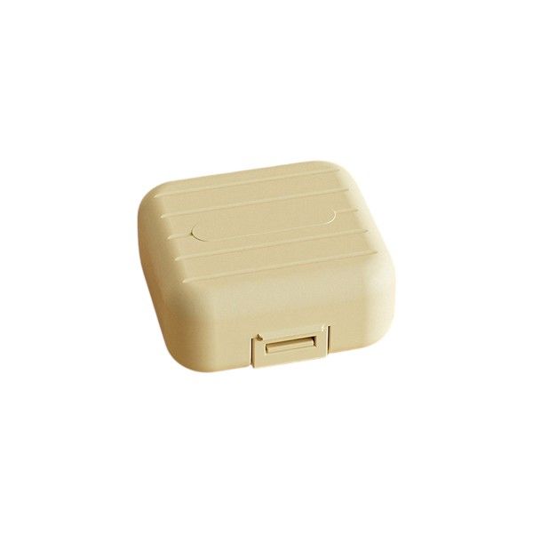 Small Travel Portable Medicine Packaging Box - Yellow