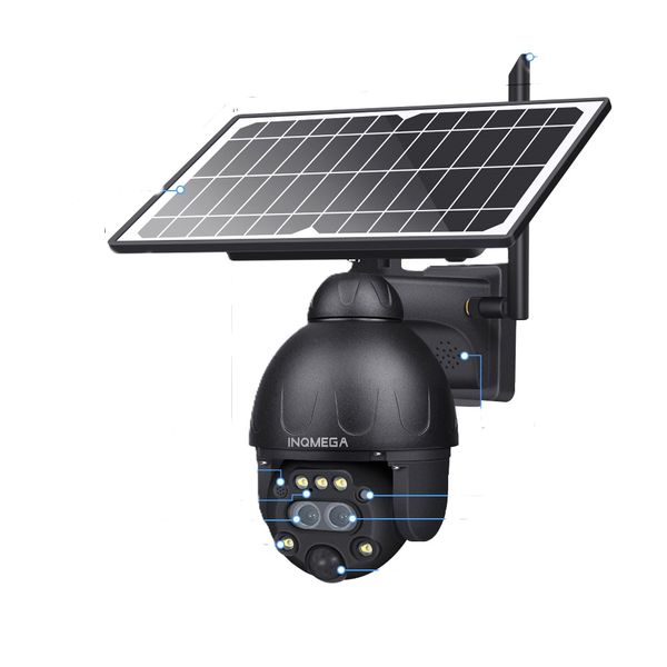 INQMEGA Steel Ultra HD Intelligent Zoom Solar Camera WiFi