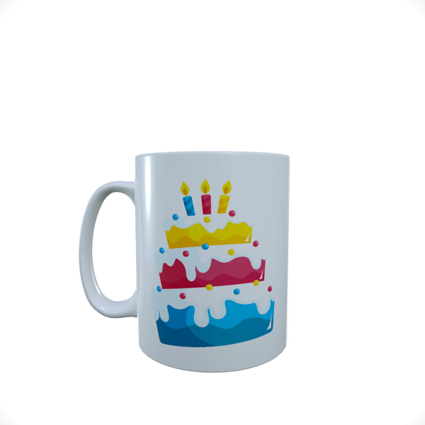 Happy Birthday Cake -Coffee Mug