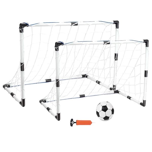 Children's Mini Soccer Goals Set &amp; Ball - Football Posts - Sports Boys Toys
