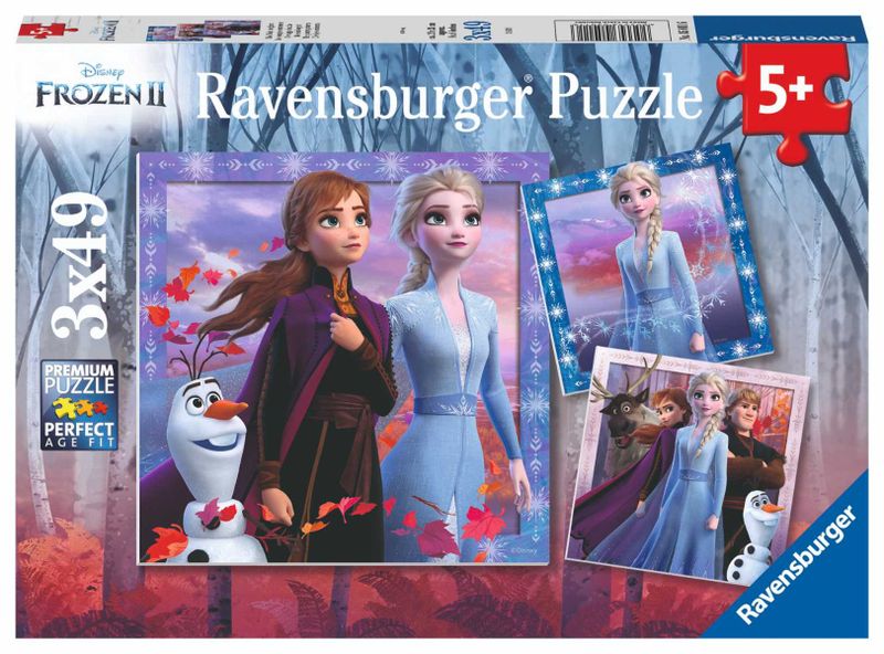Ravensburger Frozen 2 The Journey Begins - 3 x 49 Piece Puzzle