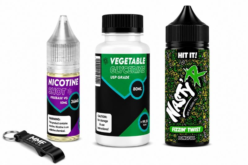 Nasty R MMF Longfill 120ml e-liquid - Fizzin' Twist 3mg (Pack of 4)