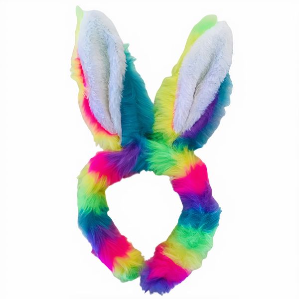 Colourful Bunny Rabbit Ears Head Band - Alice Band