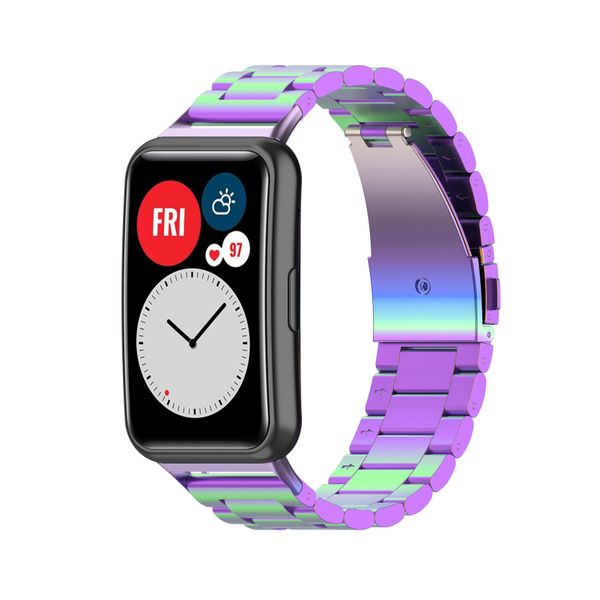 Colorful Metal Band compatible with HUAWEI Watch FIT